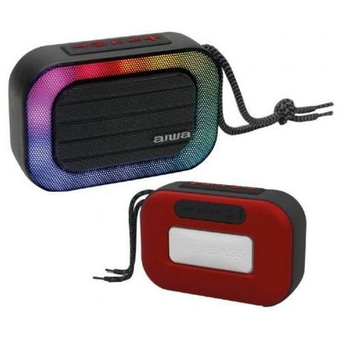 Altavoz portatil aiwa bst - 130rd bluetooth rojo