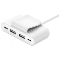 Hub Belkin Buz001bt2mwhb7 Extensor 4 Puertos 2 Usb-c 2