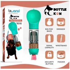 Botella Multifunción Mascotas Biwond Bottle Kan Azul