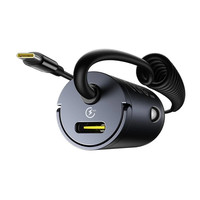 BASEUS TINY STAR MINI CAR CHARGER (C+C CABLE INCLUDED)  30W COSMIC BLACK