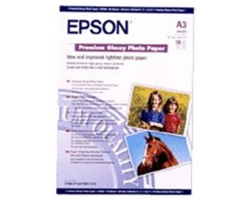 Epson Papel Premium Glossy Photo 255g, 20 Hojas de A3