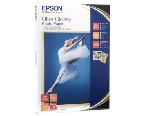 Epson Papel Ultra Glossy Photo Paper 13x18 300GR. (50hojas)