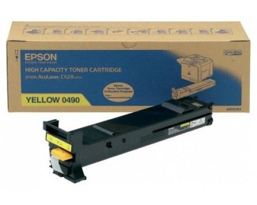 Toner epson s050490 amarillo 8k