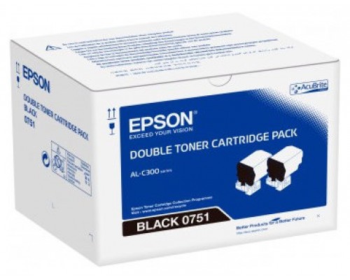 Doble toner epson c13s050751 negro 7.3