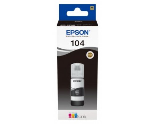 Epson Botella Tinta Ecotank 104 Negro