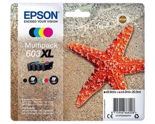 Multipack cartucho tinta epson 603xl c13t03a64010