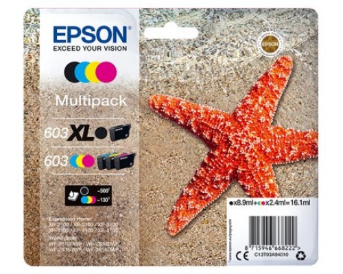 Multipack cartucho tinta epson 603xl c13t03a94010