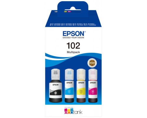 Multipack botellas tinta epson ecotank 102