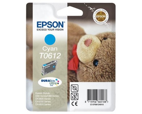 Cartucho tinta epson t061240 cian stylus