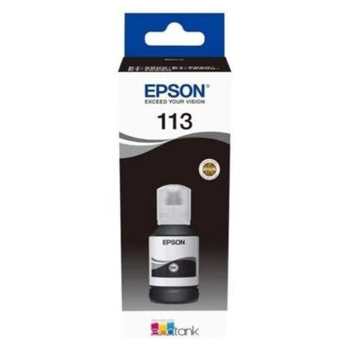 Epson Botella Tinta Ecotank 113 Negro-IA3 Epson Botella Tinta Ecotank 113 Negro