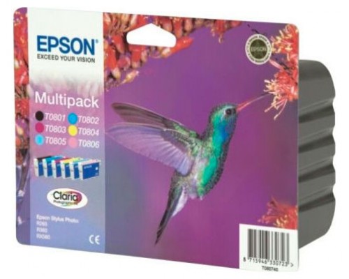 Multipack tinta epson t08074 t080140+240+340+440 +540+640