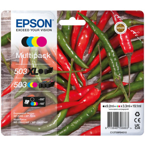 Multipack cartucho tinta epson 503xl 4-MR13 Multipack cartucho tinta epson 503xl 4