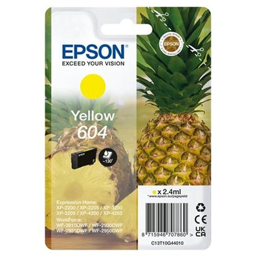 Epson Cartucho 604 Amarillo-IA2 Epson Cartucho 604 Amarillo