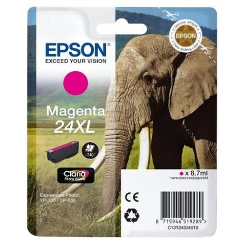 Epson Claria Photo HD Ink Cartucho Magenta 24XL-SX4 Epson Claria Photo HD Ink Cartucho Magenta 24XL