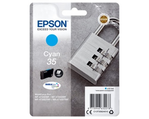 Cartucho tinta epson c13t35824010 cian durabrite