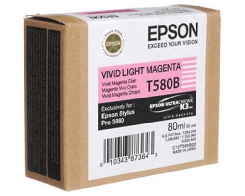 Cartucho tinta epson t580b magenta vivo