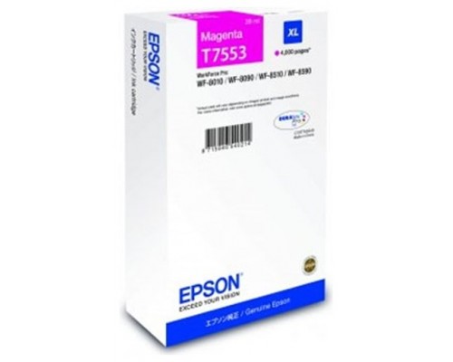 Cartucho tinta epson c13t755340 magenta xl