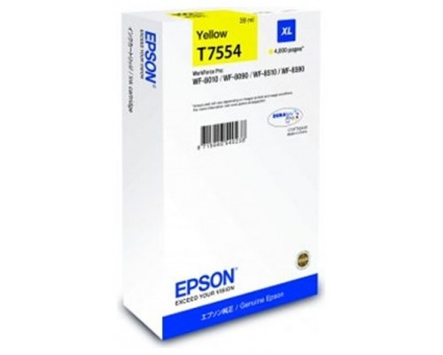 Cartucho tinta epson c13t755440 amarillo xl