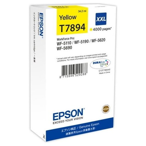 Cartucho tinta epson c13t789440 amarillo xxl-MR16 Cartucho tinta epson c13t789440 amarillo xxl