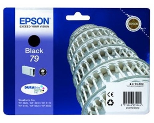 Epson Cartucho Negro L 900 paginas WorkForce Pro WF-5xxx Series/ WF-4630DWF nº79