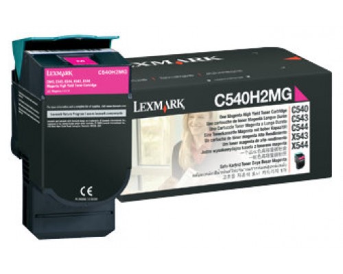 Lexmark C54x, X54x Cartucho de toner magenta Alto Rendimiento (2K)