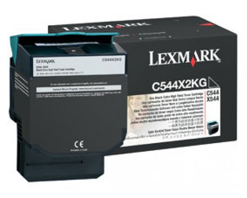 Lexmark C544, X544 Cartucho toner negro Extra Alto Rendimiento (6K)