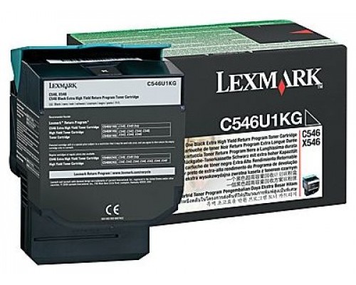 LEXMARK C546DTN X546DTN Toner Negro Retornable