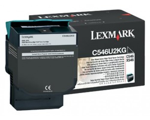 Lexmark C546, X546 Cartucho de toner negro Extra Alto Rendimiento (8K)