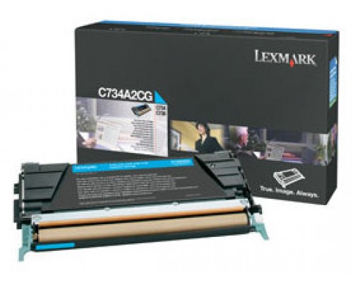 Lexmark C73x, X73x Cartucho de toner cian (6K)