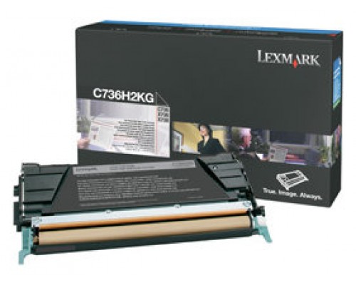 Lexmark C736, X736, X738 Cartucho de toner negro Alto Rendimiento (12K)