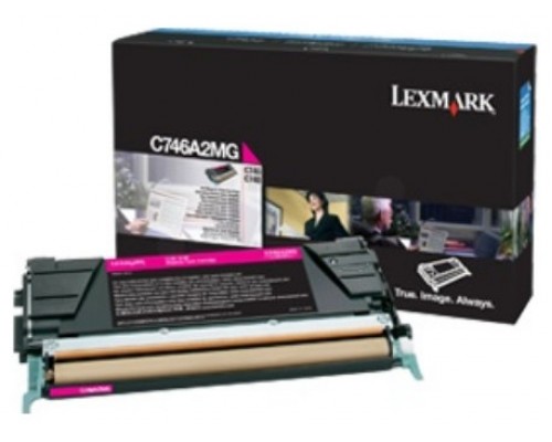 LEXMARK TONER LASER MAGENTA 7.000 PAGINAS CORPORATIVO C/746DN/746DTN/746N/748DE/748DTE/748E