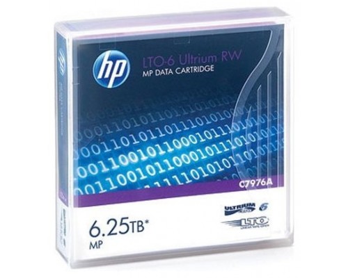 HP CARTUCHO DE DATOS LTO ULTRIUM 6 2.5TB/6.25TB RW