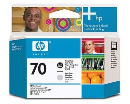 HP Cabezal de impresión DesignJet 70 negro fotográfico/gris claro