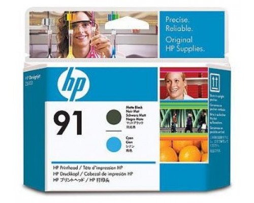 HP Designjet Z6100 cabezal de impresion Negro Mate y Cian nº91 DESC