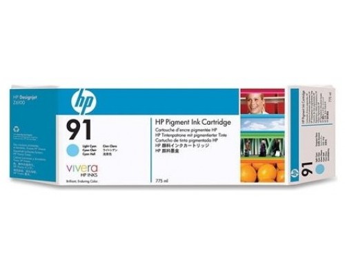 HP Designjet Z6100 Cartucho Cian Claro nº91 (775ml) DESC