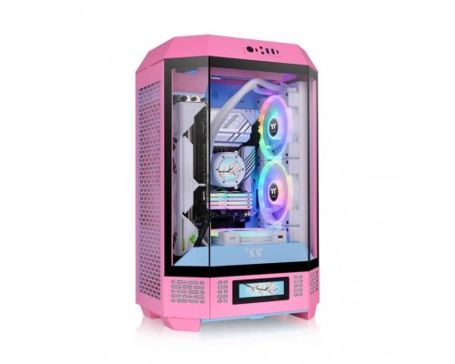 CAJA THERMALTAKE THE TOWER T300 M-ATX 2XUSB 3.0 SIN FUENTE BUBBLE PINK