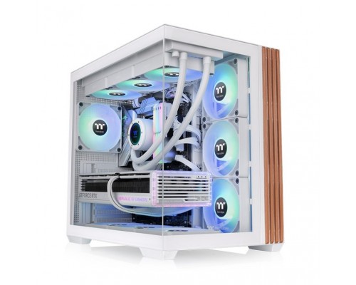 CAJA ATX THERMALTAKE VIEW 380 USB CX1 2XVENT120MM ARGB BLANCO S/N FUENTE