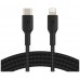 Belkin CAA004BT2MBK cable de conector Lightning 2 m Negro