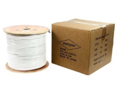 BOBINA DE CABLE PEPEGREEN CAT6 BLANCO