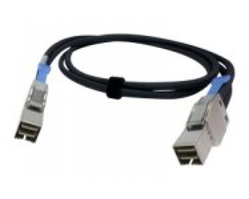 QNAP CAB-PCIE10M-8644-4X cable Serial Attached SCSI (SAS) 1 m Negro