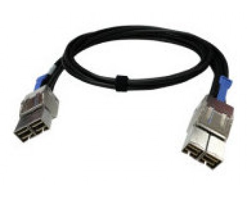 QNAP CAB-PCIE10M-8644-8X cable Serial Attached SCSI (SAS) 1 m Negro