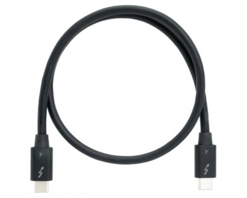 QNAP CAB-TBT4-0M5 cable Thunderbolt 0,5 m 40 Gbit/s Negro