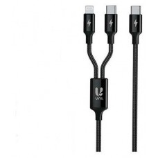 CABLE UNI USB TIPO(C) A USB TIPO(C) Y LIGHTNING