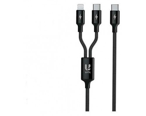 CABLE UNI USB TIPO(C) A USB TIPO(C) Y LIGHTNING
