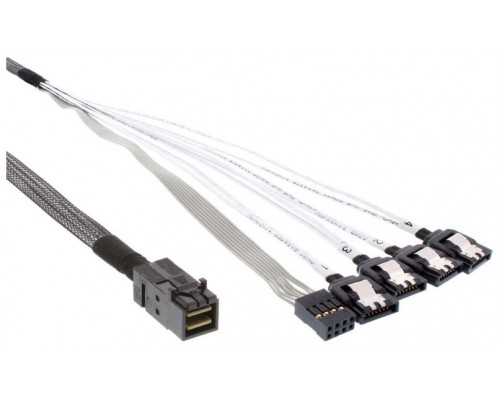 CABLE MINISAS HD SFF-8643 TO 4 SATA CON SIDEBAND 0.5M (Espera 4 dias)