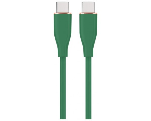 CABLE DE CARGA Y DATOS GEMBIRD (PD) TIPO-C SILICONA ALTA CALIDAD 1,5M VERDE
