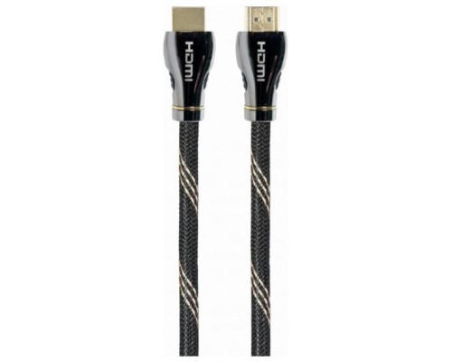 CABLE HDMI 2.1 8K 60HZ GEMBIRD CCBP-HDMI8K-3M PREMIUM TRENZADO ETHERNET 3M NEGRO