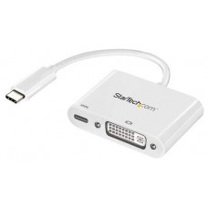 STARTECH ADAPTADOR GRÁFICO USB-C A DVI BLANCO