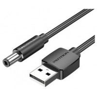 CABLE ALIMENTACION USB-A/M A DC 5.5 MM/M 0.5 M NEGRO VENTION (Espera 4 dias)