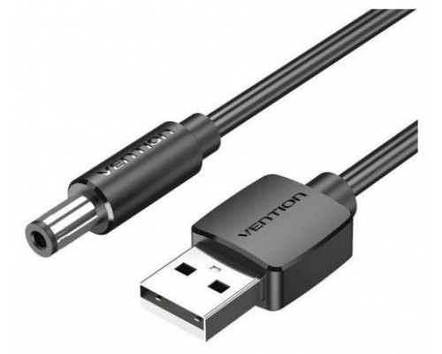 CABLE ALIMENTACION USB-A/M A DC 5.5 MM/M 0.5 M NEGRO VENTION (Espera 4 dias)